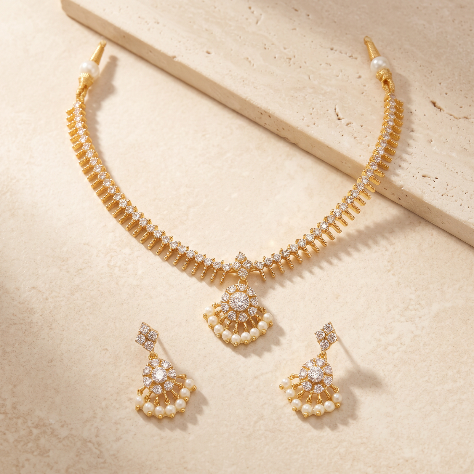 AD Minimal Necklace Gold Metal, Backside-Rope & chain
